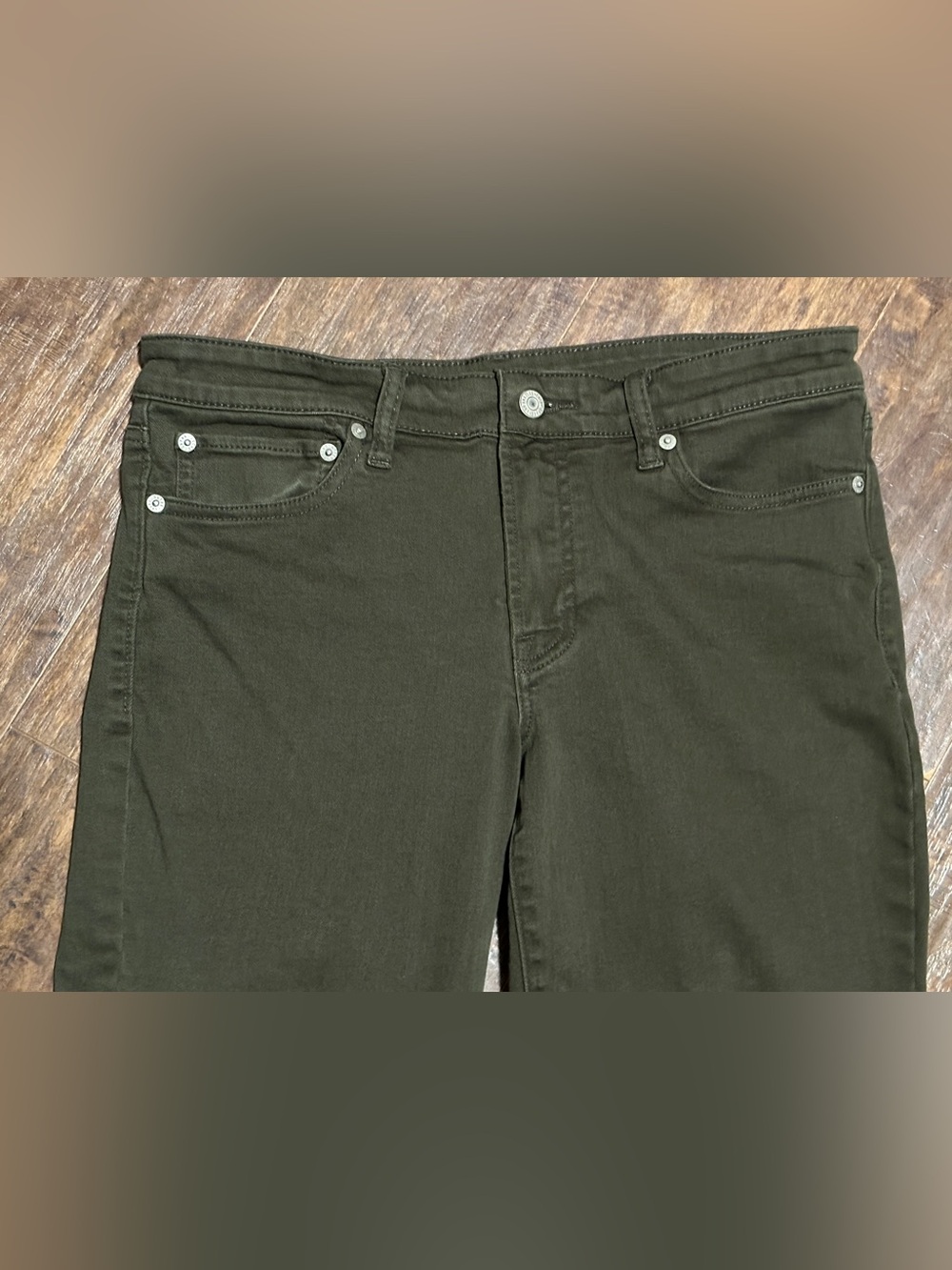 Lucky Brand Straight Sweet Green Denim Jeans Women’s 10 - Picture 4 of 8